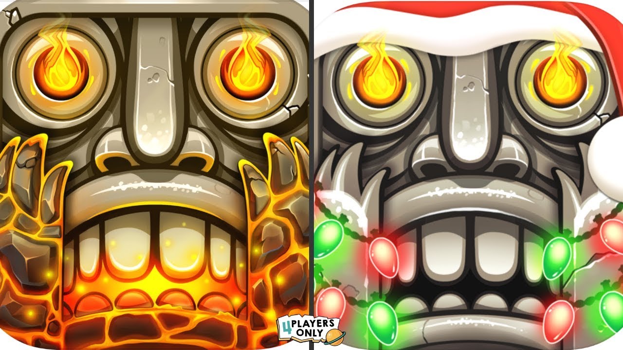 Temple Run 2: NEW UPDATE VOLCANO ISLAND Map VS HOLIDAY HAVOC Map!