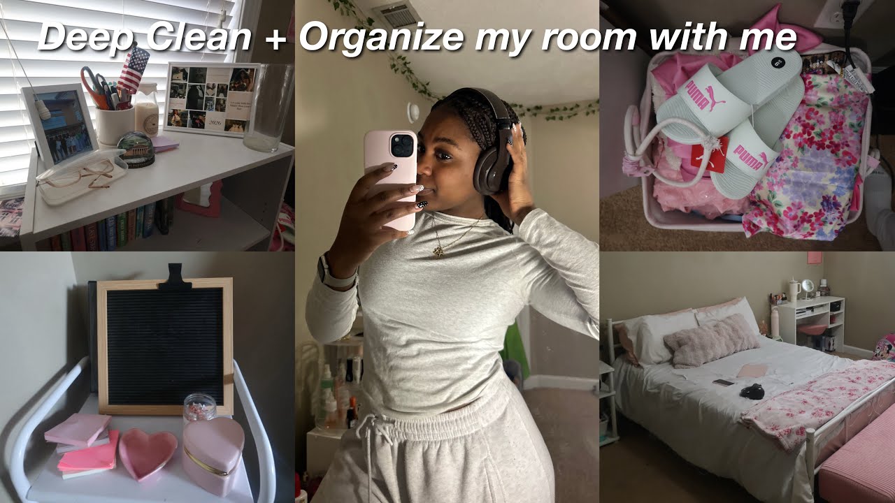 Deep Clean and Organize my room with me￼