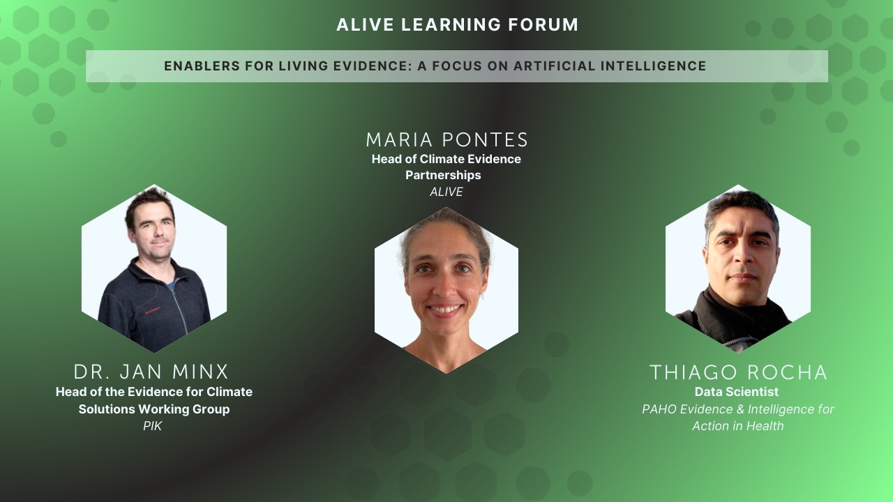 Enablers For Living Evidence - A Focus On Artificial Intelligence (05 November 2025)