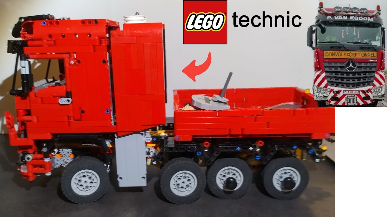 lego technic mercedes arocs slt 8x8 moc