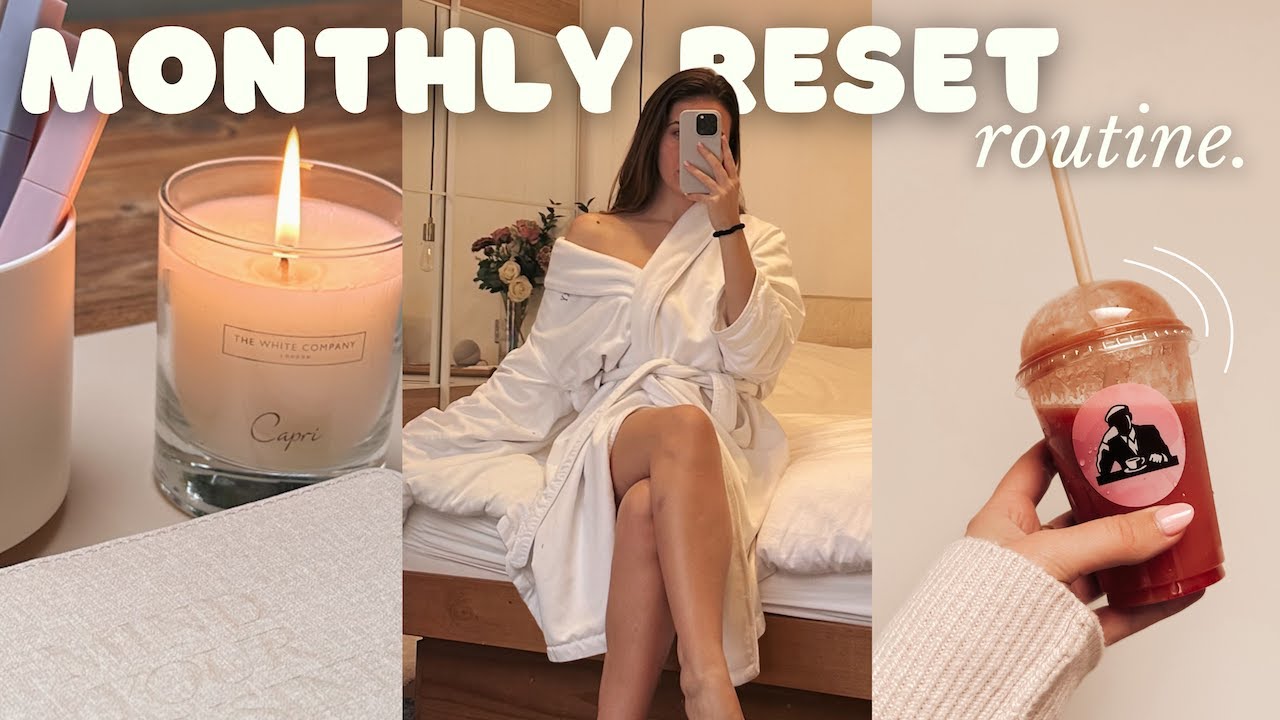 PRODUCTIVE MONTHLY RESET 🧚🏼 slow self care weekend in my life