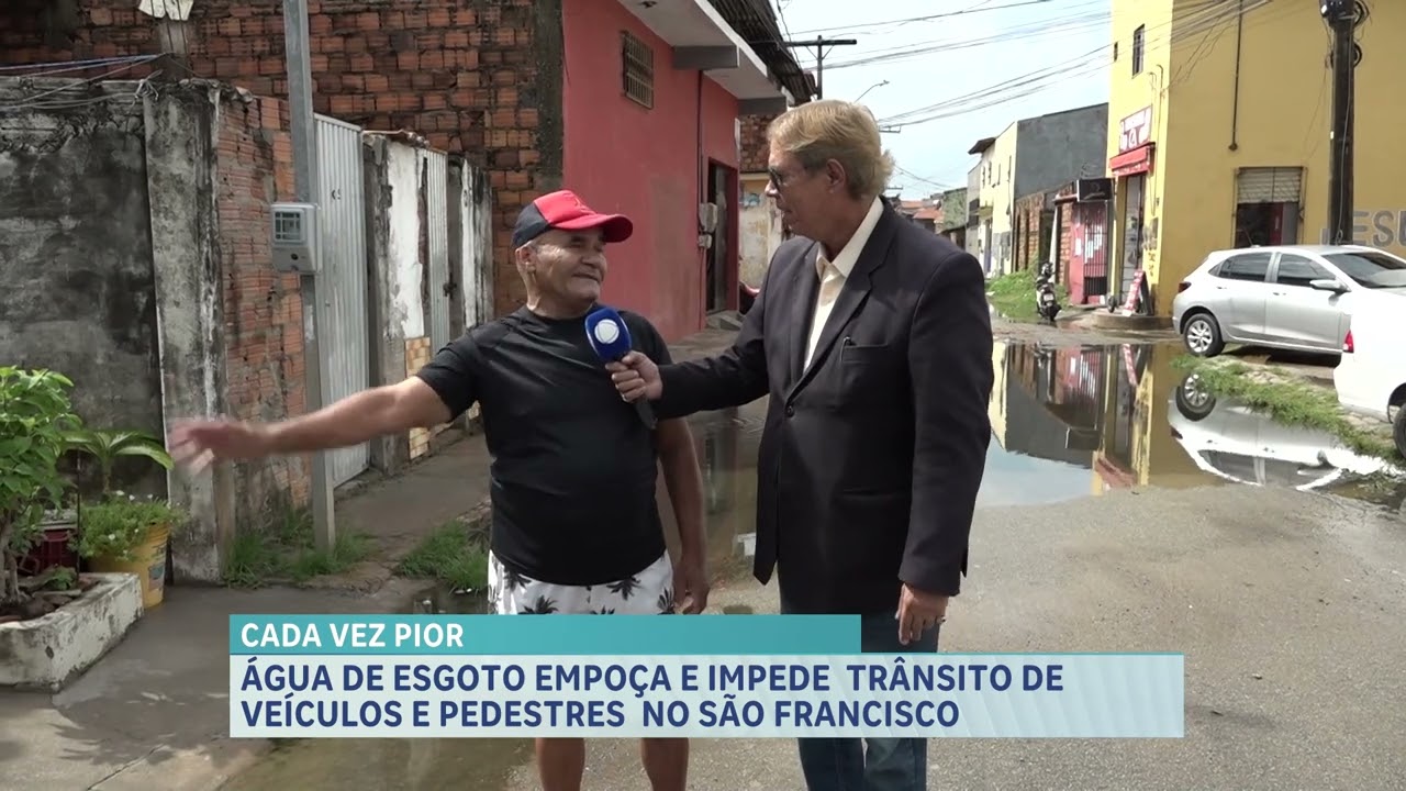 Problema com esgoto incomoda moradores do bairro São Francisco