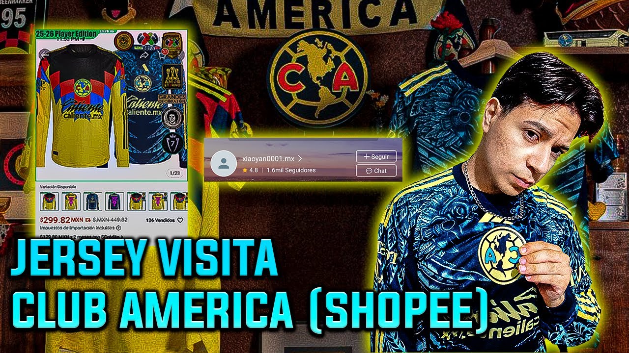 UNBOXING! Compré el nuevo Jersey de VISITA del CLUB AMERICA en SHOPEE