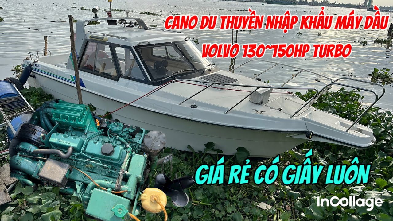 (Đã Bán)Bán Cano Du Thuyền Câu Nhập Khẩu Máy Volvo 150hp Có Giấy Turbo 0923,5555,97 Tâm| Tâm Vlog