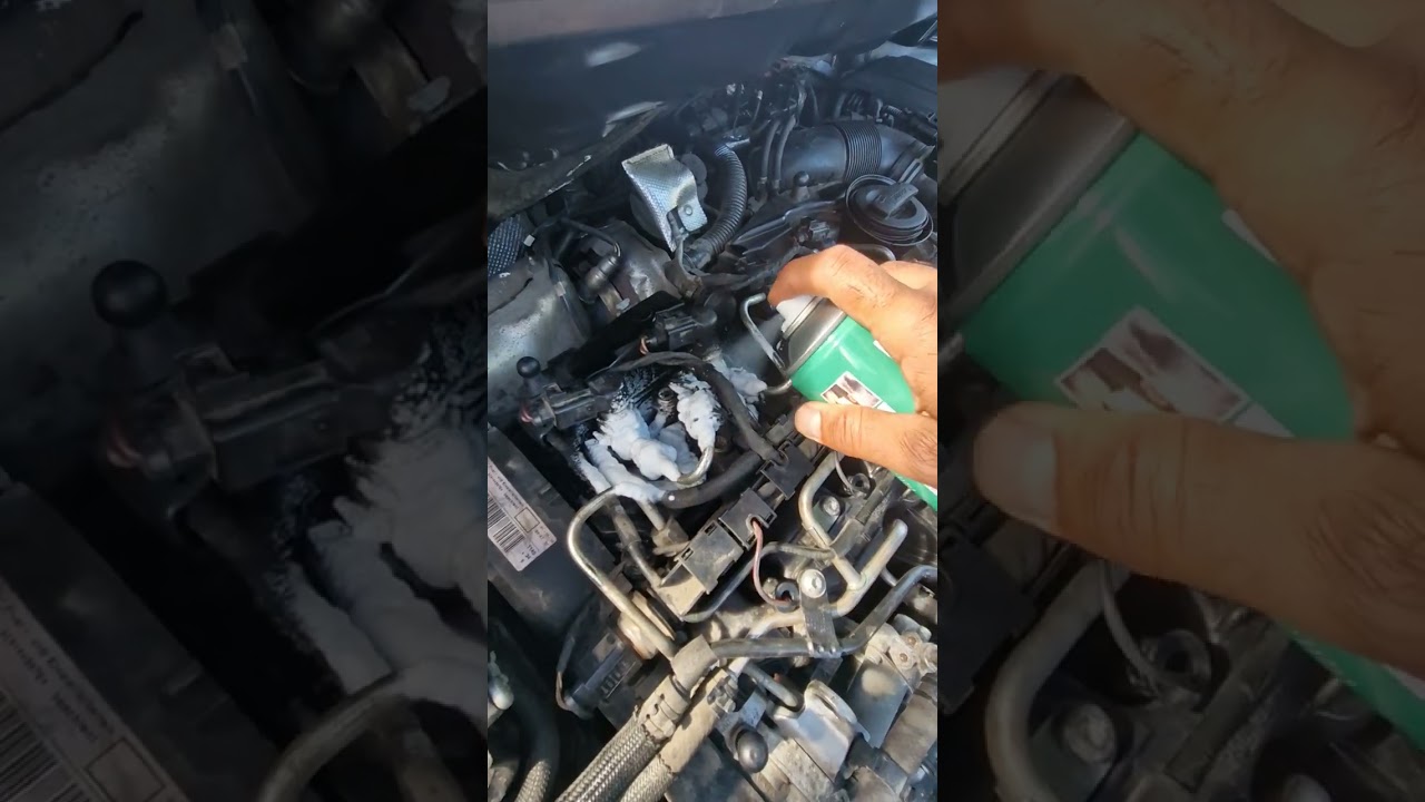 Diesel injectors gasket leak check.