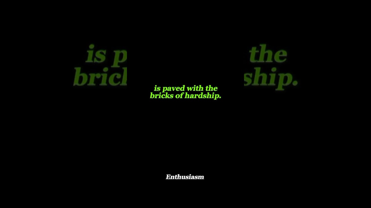 success is not hard