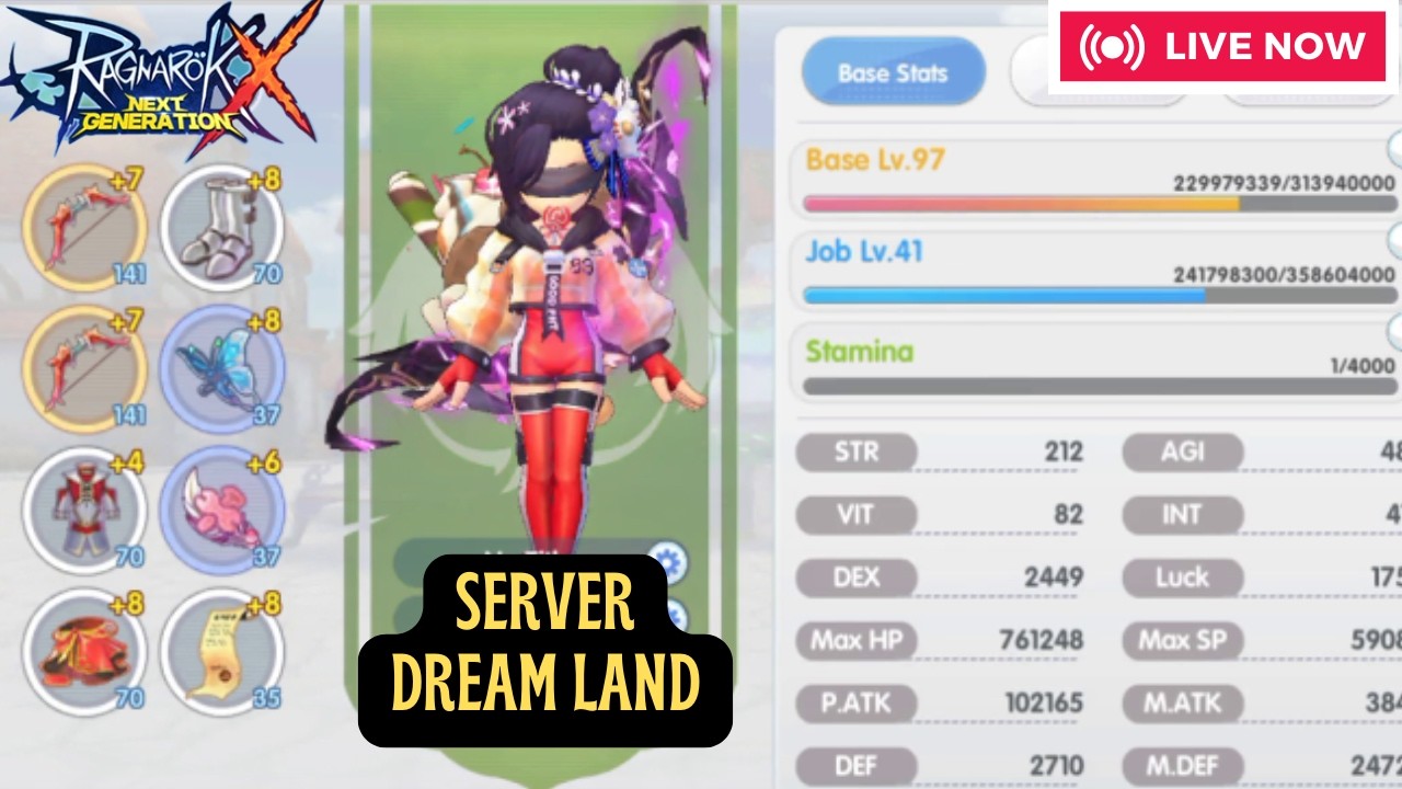 (🔴LIVE) ROX(SEA)- HEELP THANATOS RANK EY DI DREAM LAND HEHE!! - Ragnarok X: Together