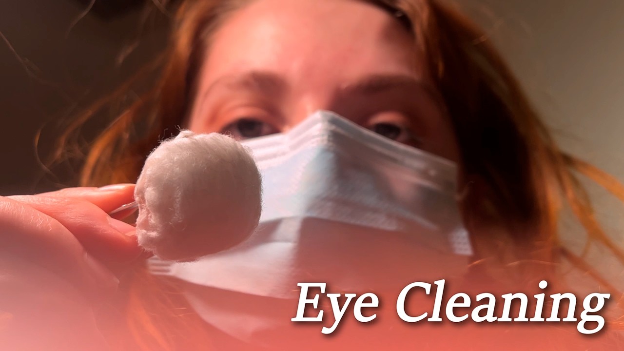 ASMR Eye Cleaning & Object Removal (Layered Sounds)
