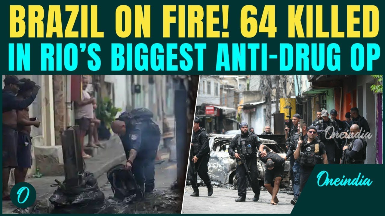 Breaking: BLOODBATH in Brazil | 64 KILLED in Rio De Janeiro Police&rsquo;s BIGGEST Raid on Drug Gangs