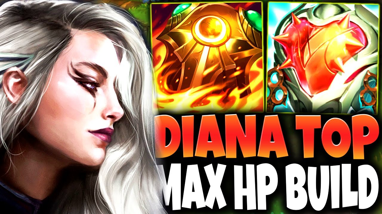 Team wanted to DODGE but my Max HP IMMORTAL DIANA Top Build wanted to CARRY 🔥 LoL Diana s13 Gameplay