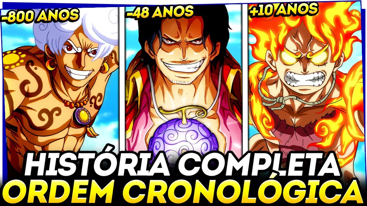 A LINHA TEMPORAL COMPLETA DA HISTÓRIA DE ONE PIECE EM ORDEM CRONOLÓGICA!