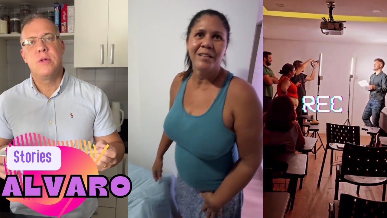 ALVARO DAR UM SUPER PRESENTE PARA MEIRE • GRAVANDO COM A FAMÍLIA |STORIES ALVARO
