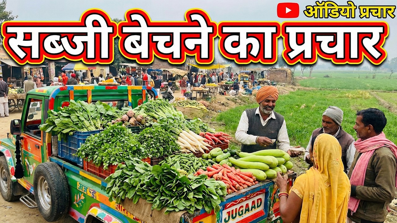 [ हिंदी ] Sabji Bechne Ka Prachar II सब्जी की रिकॉर्डिंग II ताज़ा सब्जी का ऑडियो II सब्जी बेचने वाला