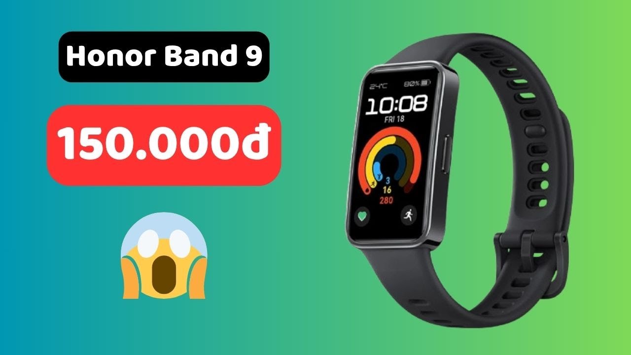 CHOÁNG 😱 Vòng đeo tay thông minh Honor Band 9 chỉ 150k 🤑