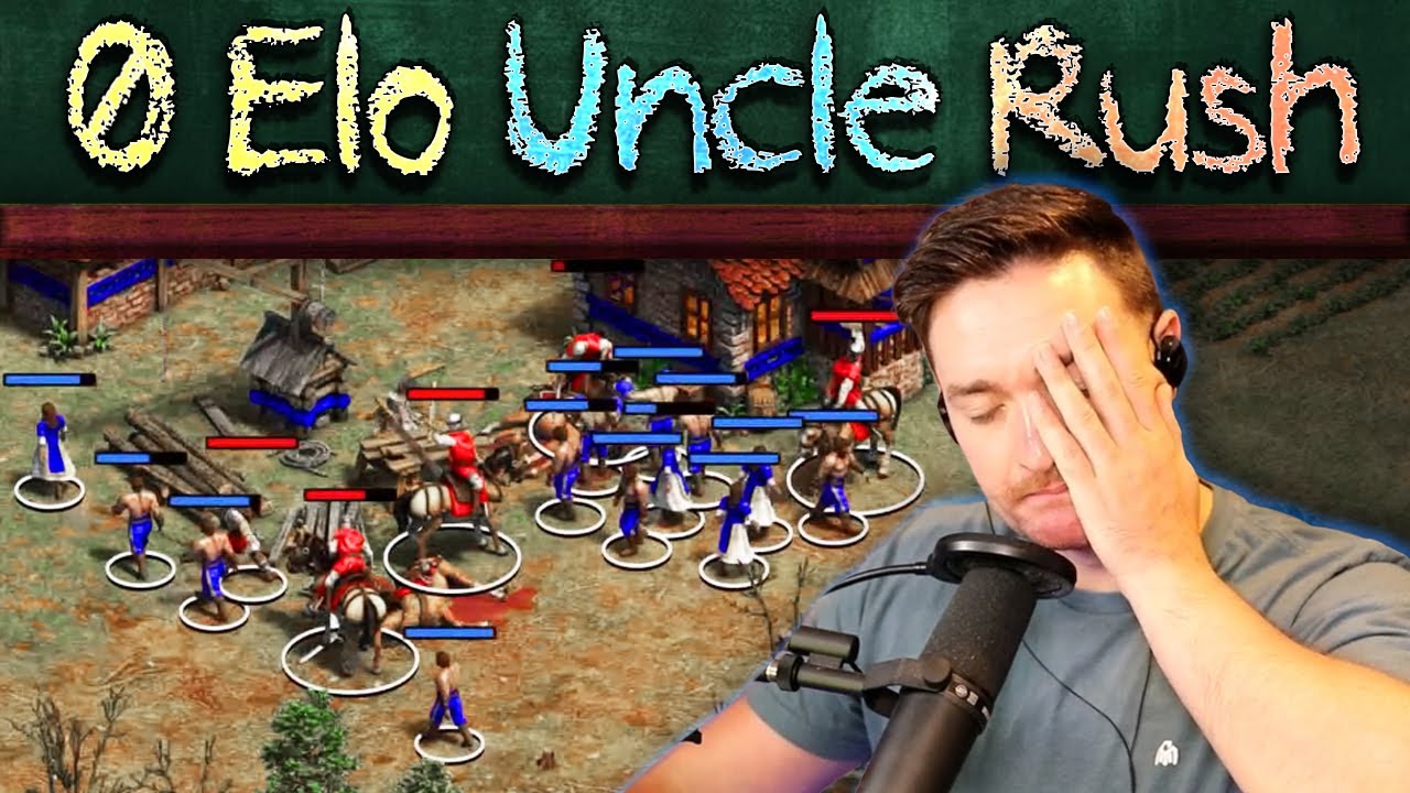 My 0 Elo Uncle Learns To Rush!