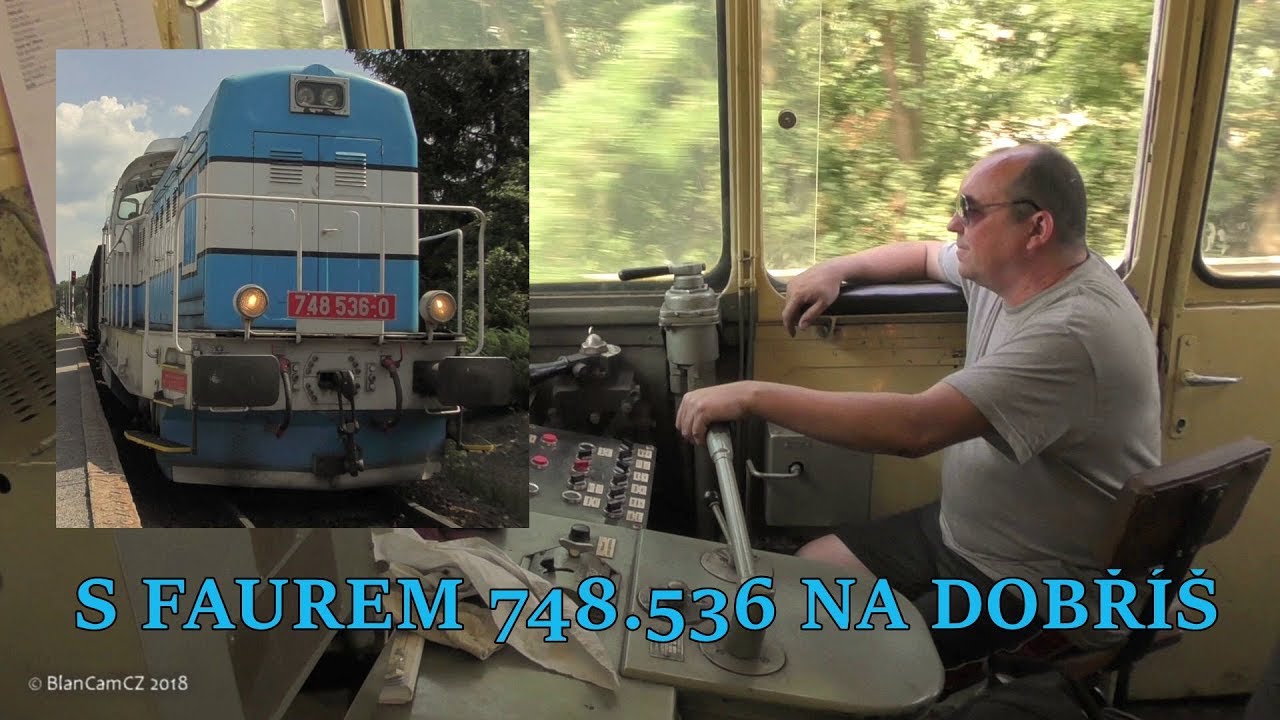 S Faurem na Dobříš ze stanoviště strojvedoucího | Faur LDH 125 Cabview