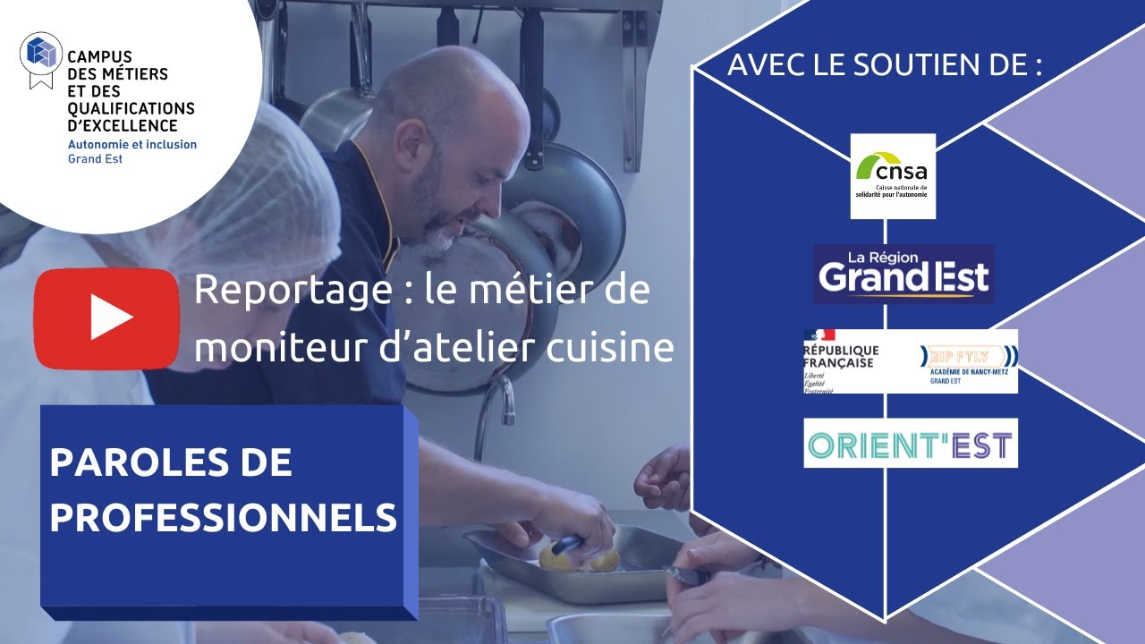 Reportage : le métier de moniteur d'atelier de cuisine