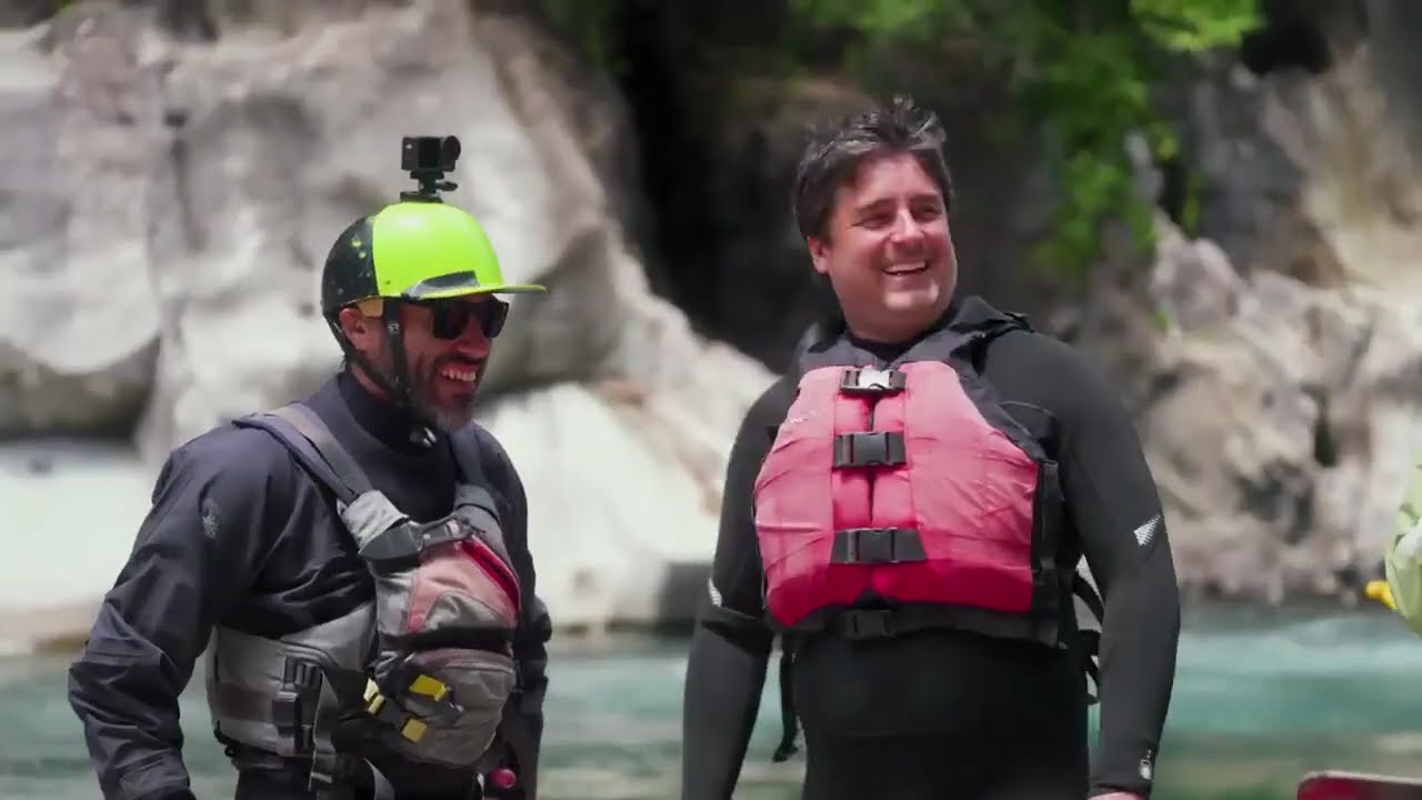 Pancho sufre una lesión y Jorge y Pedro continúan la aventura en rafting por el río Diguillín