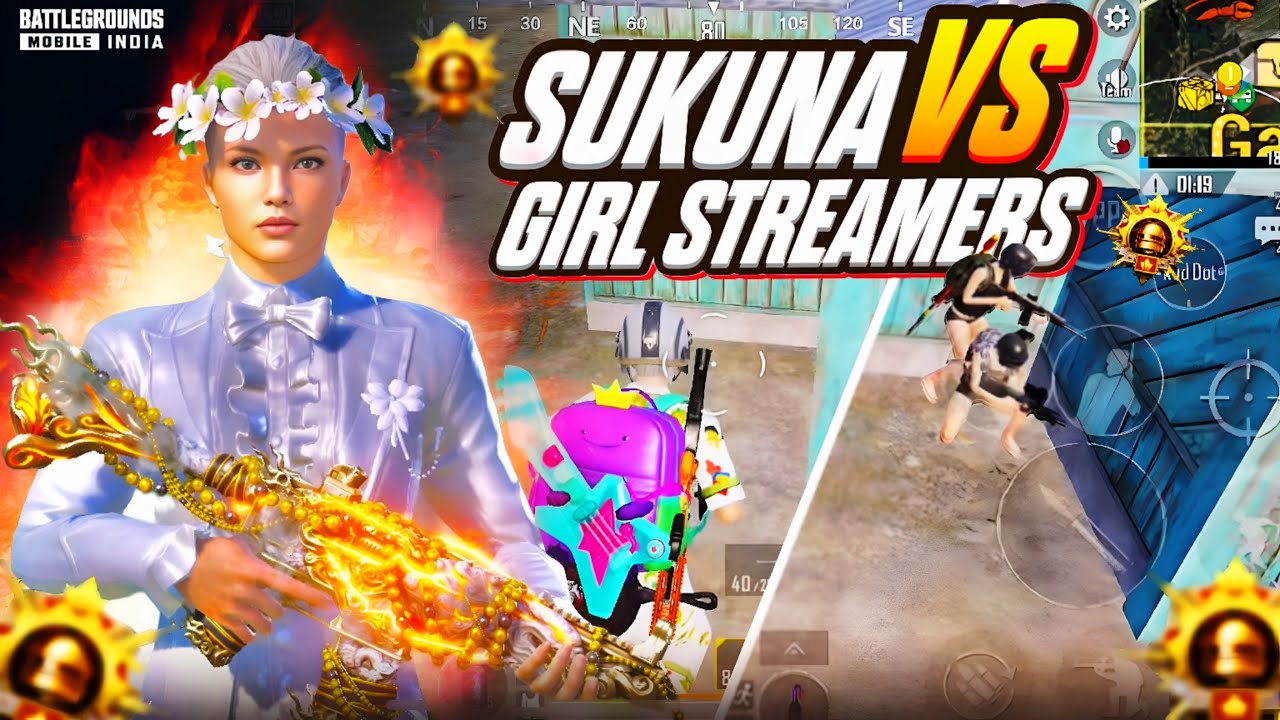 ANGRY GIRL STREAMERS VS SUKUNA😡💀 Sukuna vs Streamer | BGMI ~ PUBGMOBILE