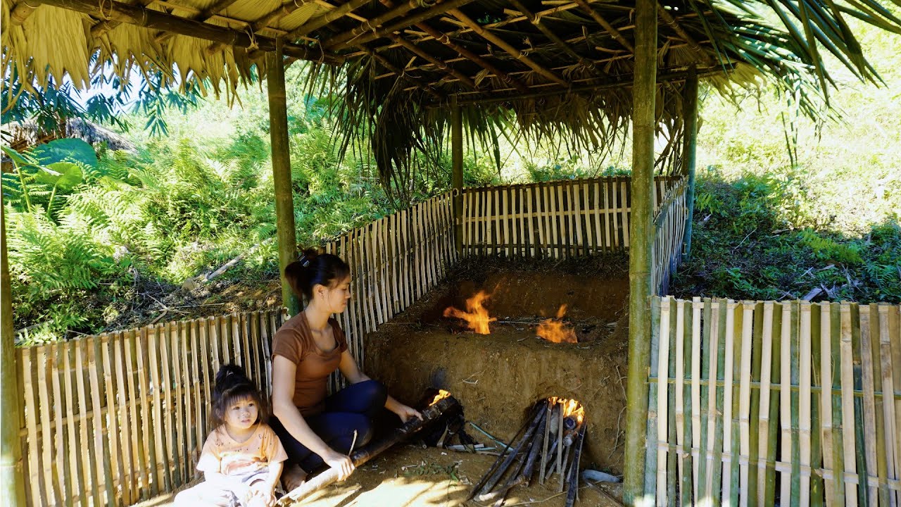 Full Video: 200 Days of a Single Mother's Journey from Hardship to Building a Sturdy Bamboo House