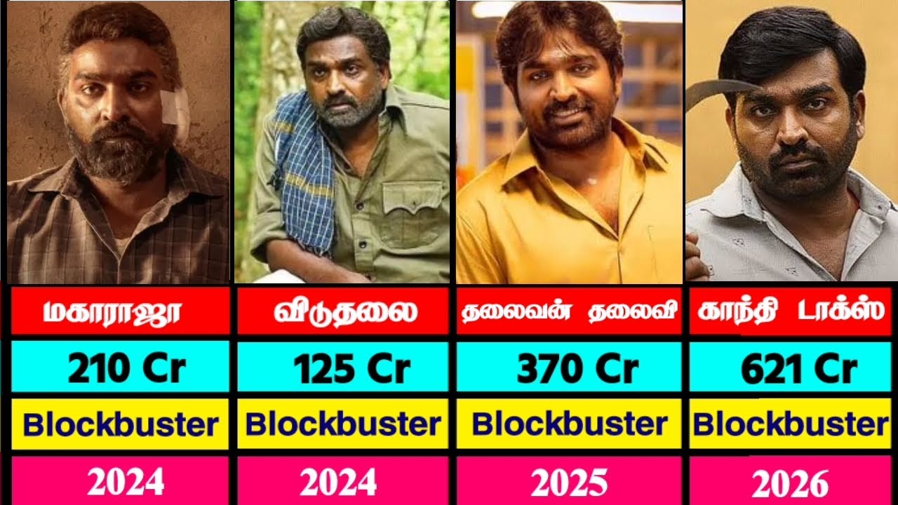 Vijay Sethupathi All Movies List || Vijay Sethupathi Hits And Flops Movies List || Gandhi Talks
