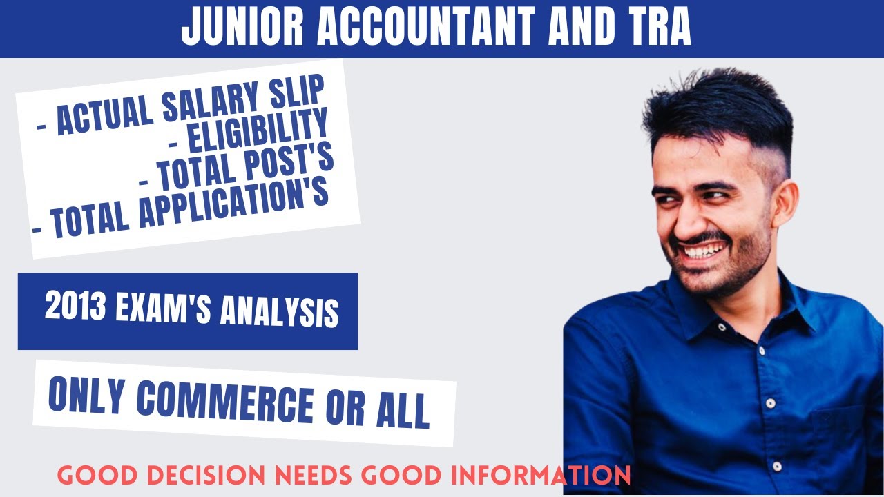 Junior Accountant & TRA Exam Analysis! Salary! Total Expected Applications! Eligibility! Previous...