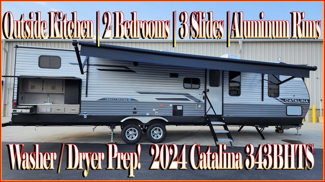 REVIEW 2024 Catalina 343BHTS Triple Slide Two Bedroom Trailer By Coachmen RVs at Couchs RV Nation