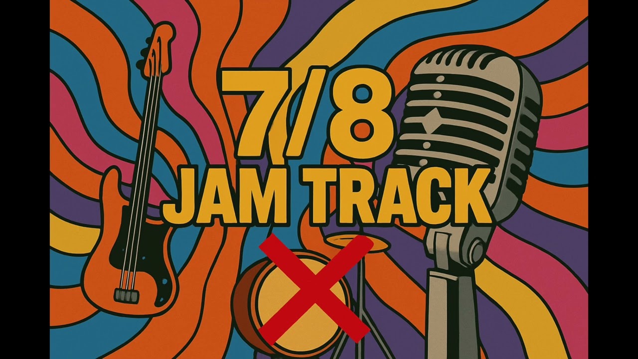 (NO DRUMS) 7/8 Drumless Funk Jam Track in E minor• Stevie Wonder Style • Drumless Funk Backing Track
