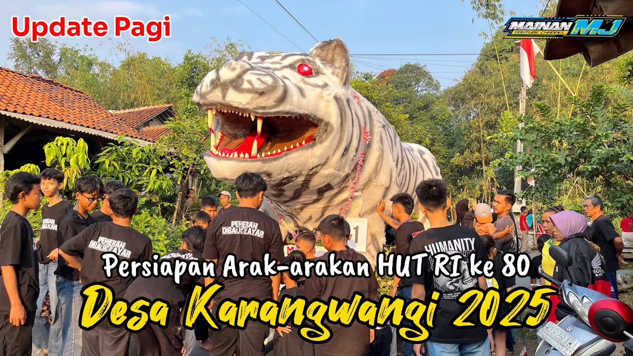 Persiapan Arak-arakan Desa Karangwangi 2025
