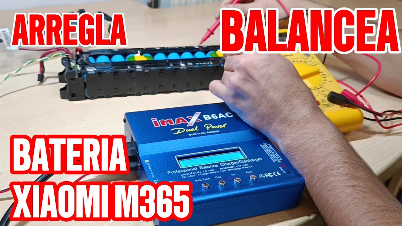 Como arreglar autonomía patinete eléctrico. Equilibra y balancea las celdas de la batería!!🛴