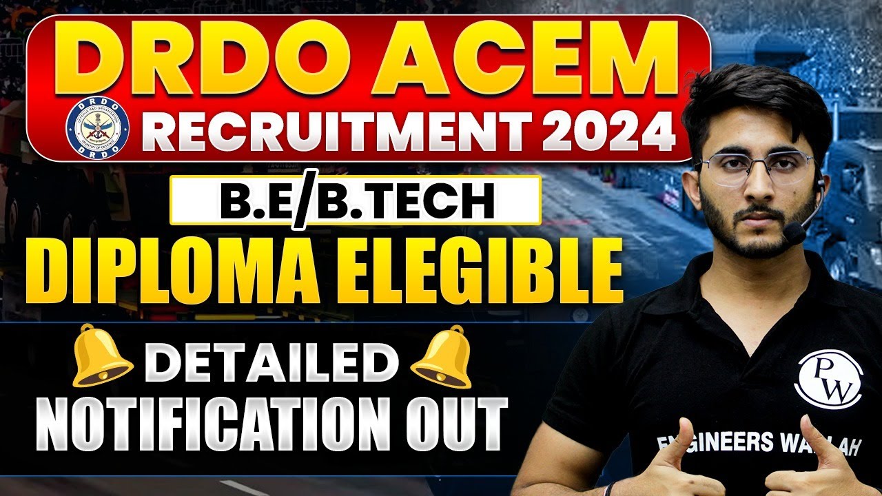 DRDO Recruitment 2024 | DRDO Vacancy 2024 | Engineers Wallah