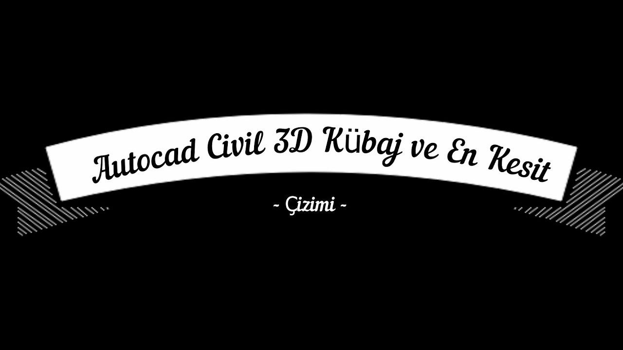 Autocad Civil 3D Kübaj Hesabı ve Enkesit Çizimi #Autocad