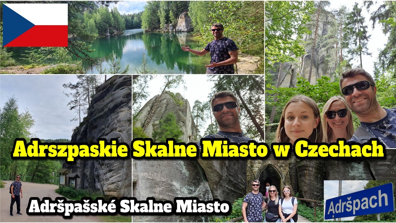 Adrszpaskie Skalne Miasto w Czechach 🇨🇿 Adršpašské Skály, rezerwat przyrody, Czechy, Adršpach