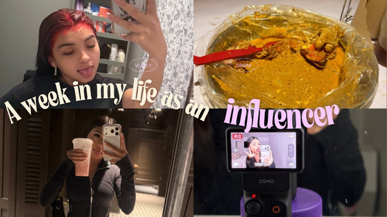 Vlog | Spend a week with me as a full time content creator : Dying my hair, shopping, Etc.