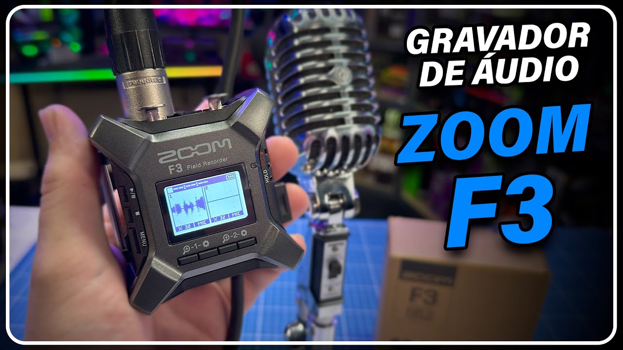 Comprei um gravador Zoom F3 no AliExpress: Unboxing!