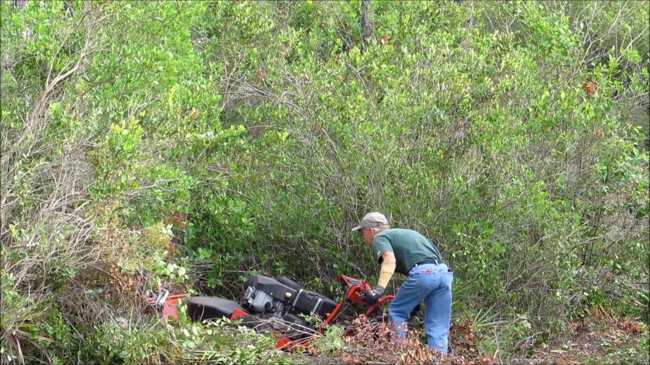 DR Bush Hog walk behind video for u tube