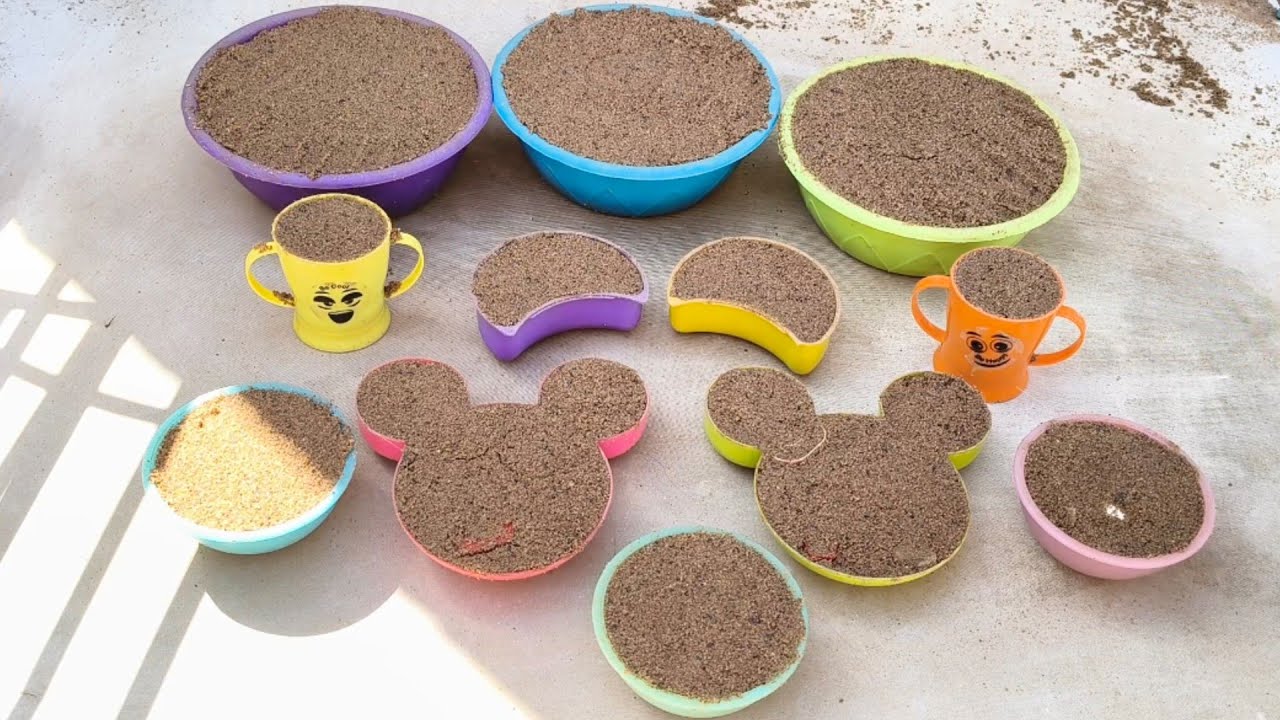 Amezing ASMR sand clay making deasrt sand minuture video