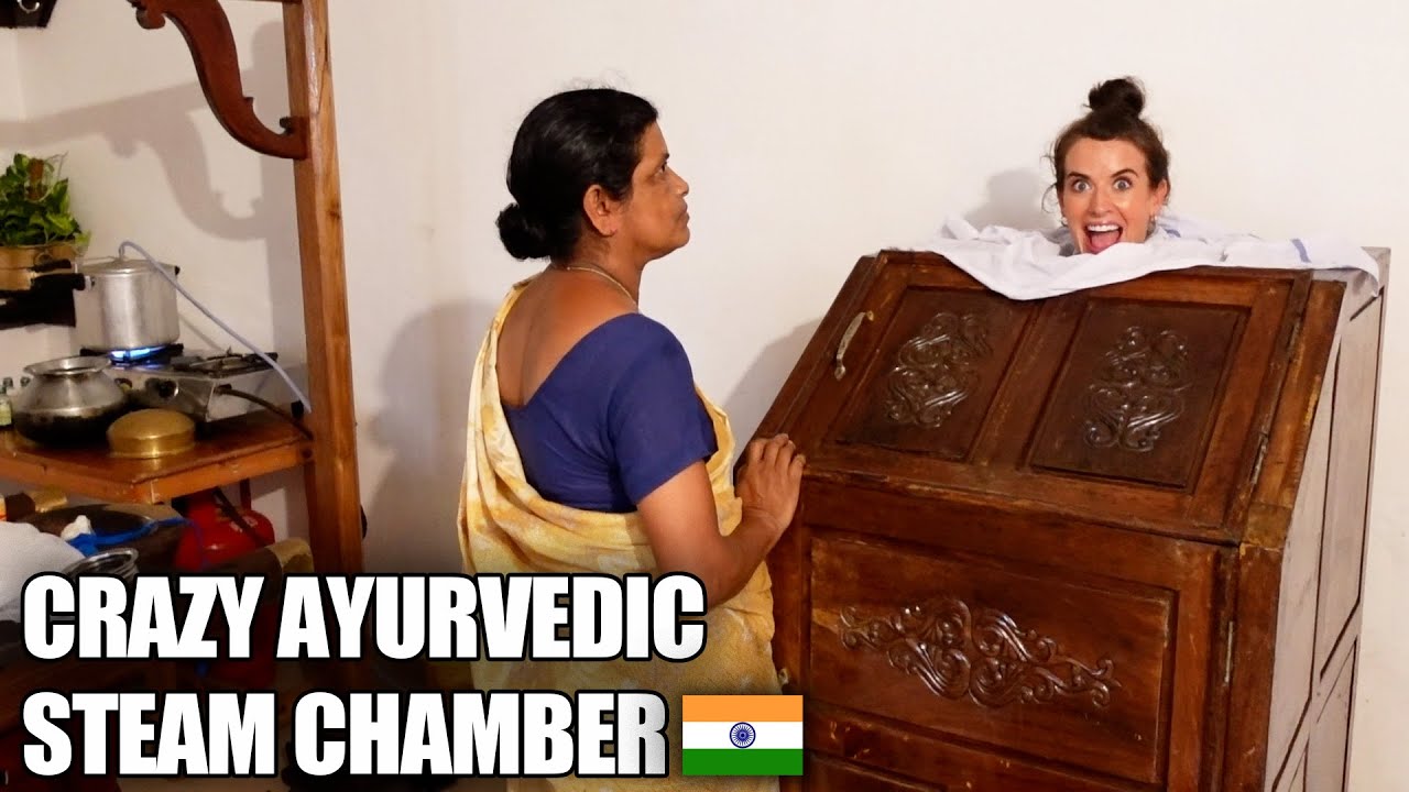 Our FIRST Ayurvedic Steam Bath & Head Massage in Alleppey India 🇮🇳
