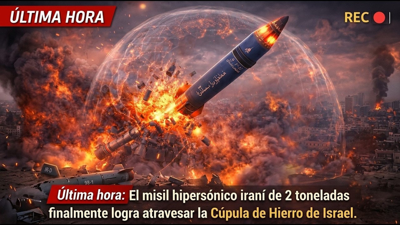 Última hora: misil hipersónico iraní rompe la Cúpula de Hierro de Israel