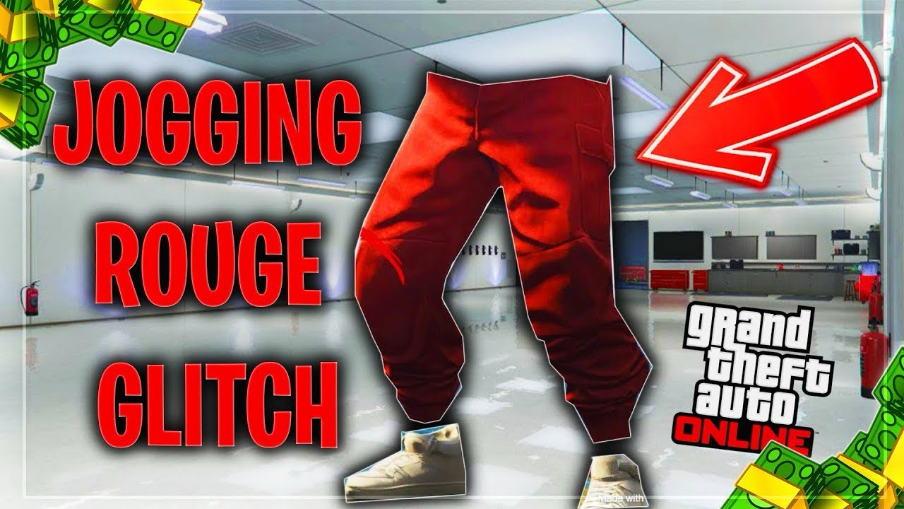 GLITCH AVOIR LE JOGGER ROUGE FACILEMENT SUR GTA 5 ONLINE EN 1.70