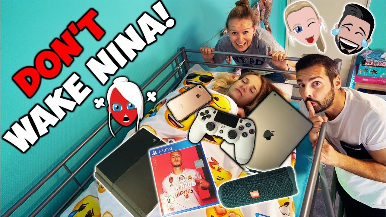 DON'T WAKE NINA! Kaan & Kathi versuchen iPhone, iPad und Playstation 4 zu klauen!