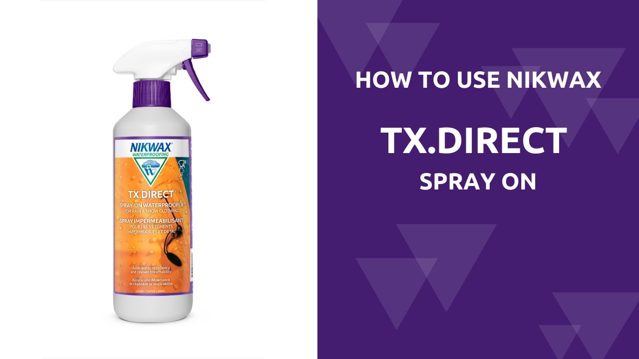 How to Use Nikwax TX.Direct Spray On