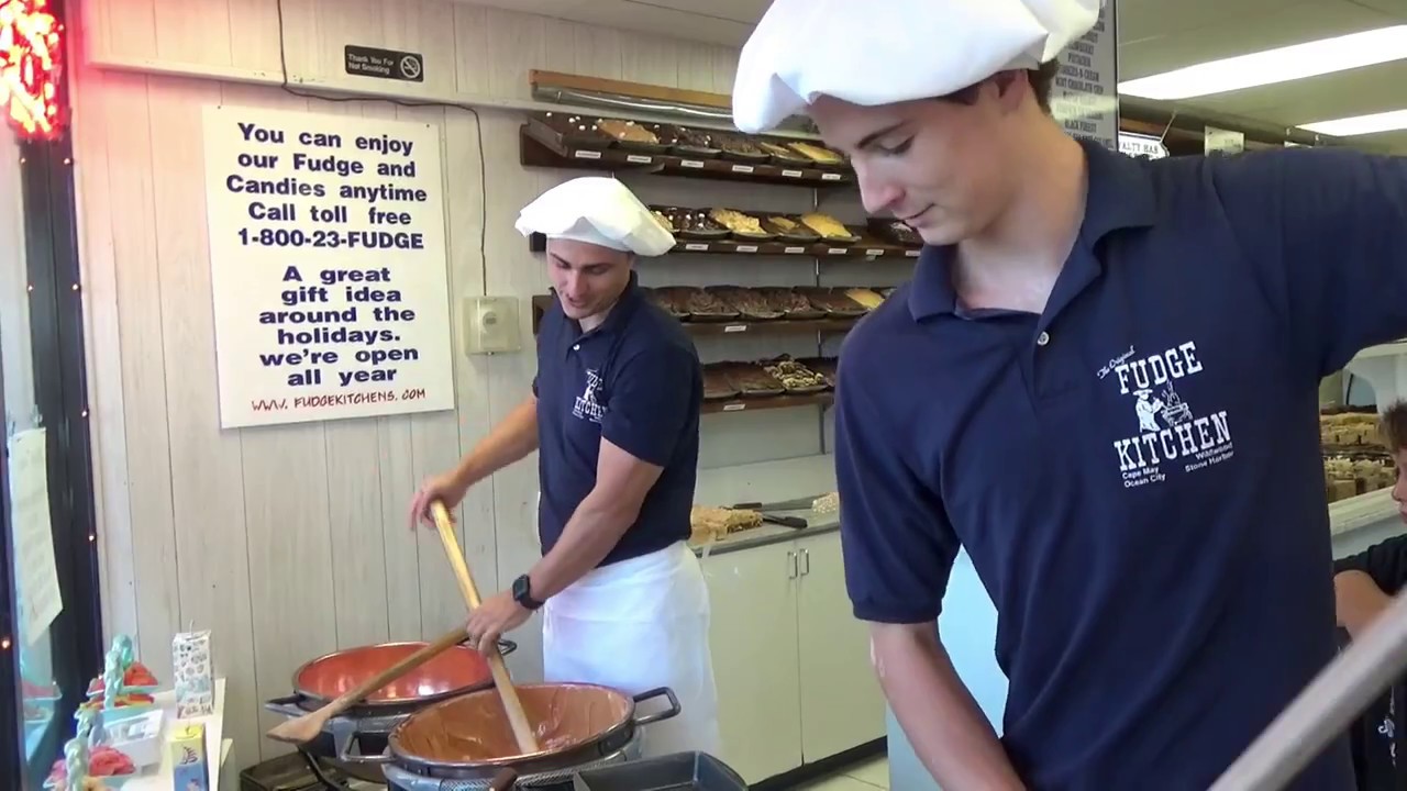 Making Fudge At Fudge Kitchen In Ocean City, NJ