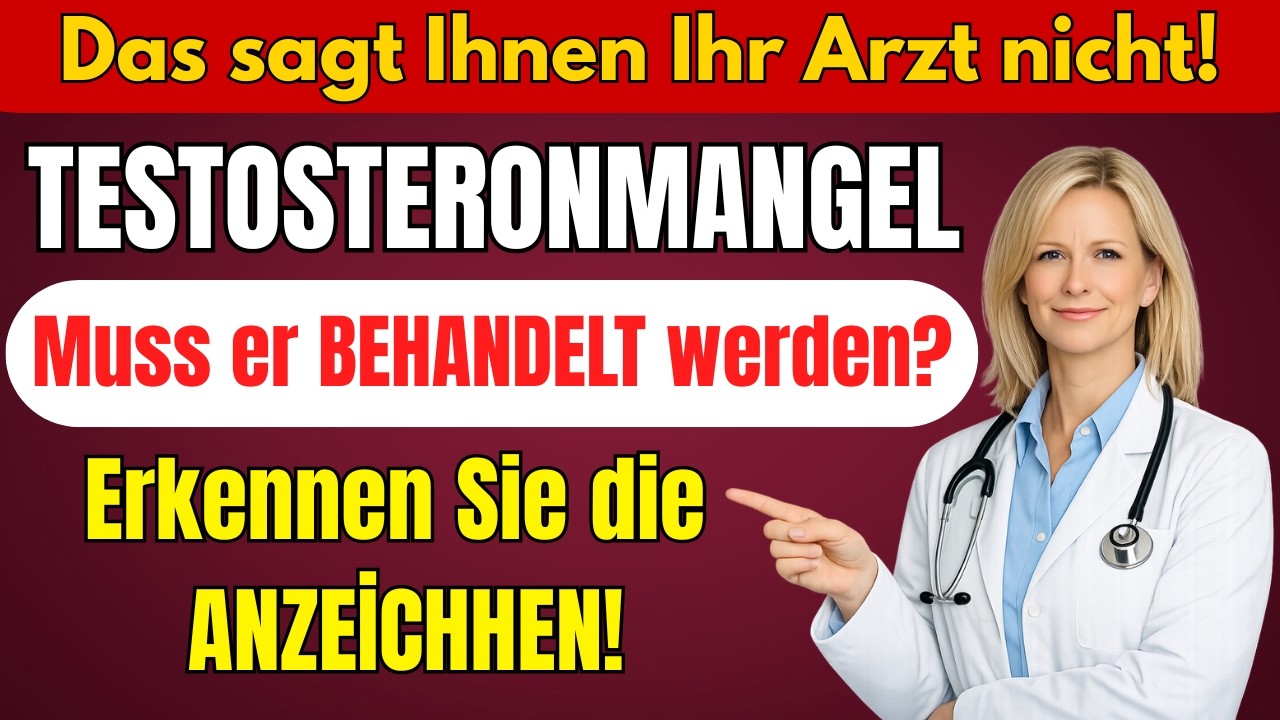 Testosteronmangel – Muss er behandelt werden? Erkennen Sie die Anzeichen!