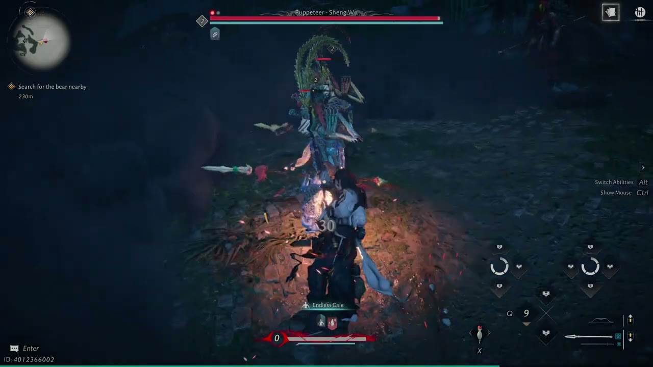 [Where Winds Meet] Shadow Puppeteer Sheng Wu Legend no hit - lv0 character