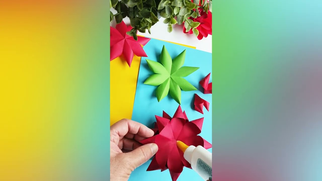 Incredible handmade paper crafts   #Shorts #papercraft #creative #diycraft #diy #paperflower