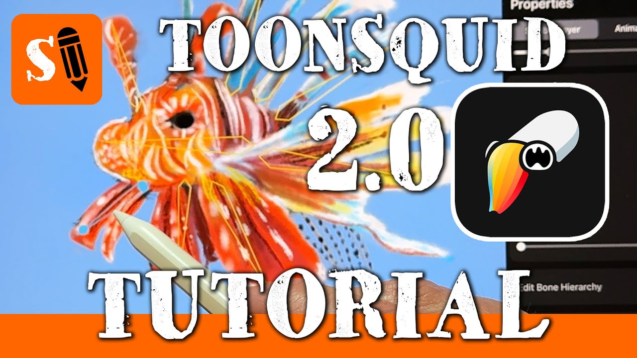 ToonSquid 2.0 Tutorial - How to Use Filters, Bones, Parallax Effect, Noise and Spin