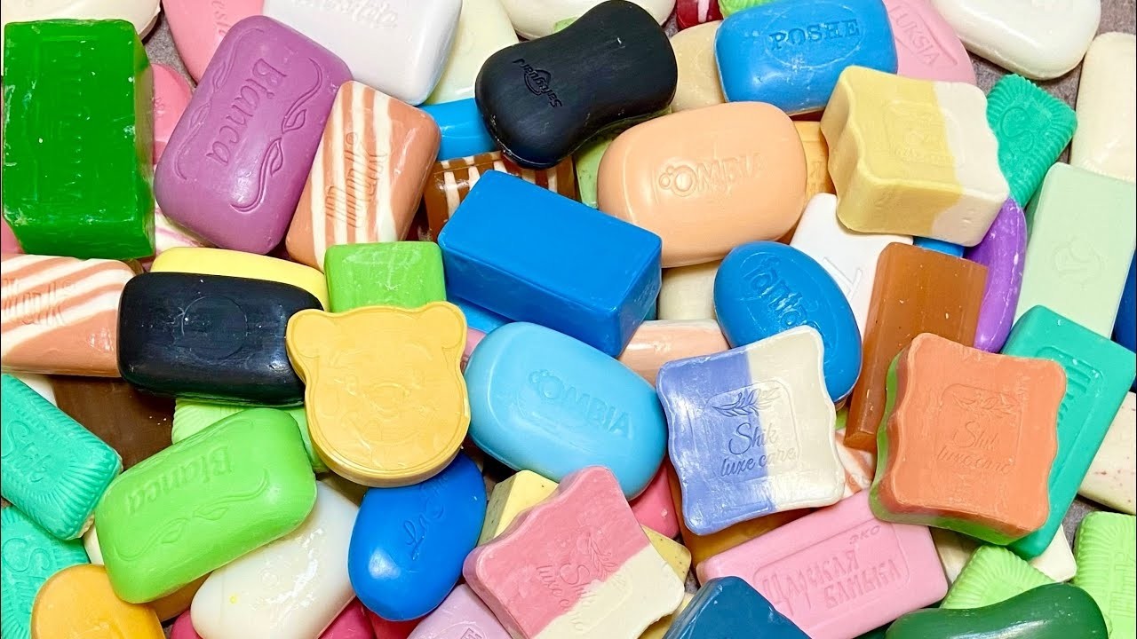 Satisfying and Relaxing   Kinetic Sand ASMR ★💜EXTREMELY SATISFYING ASMR Soap Cutting 🧼✨