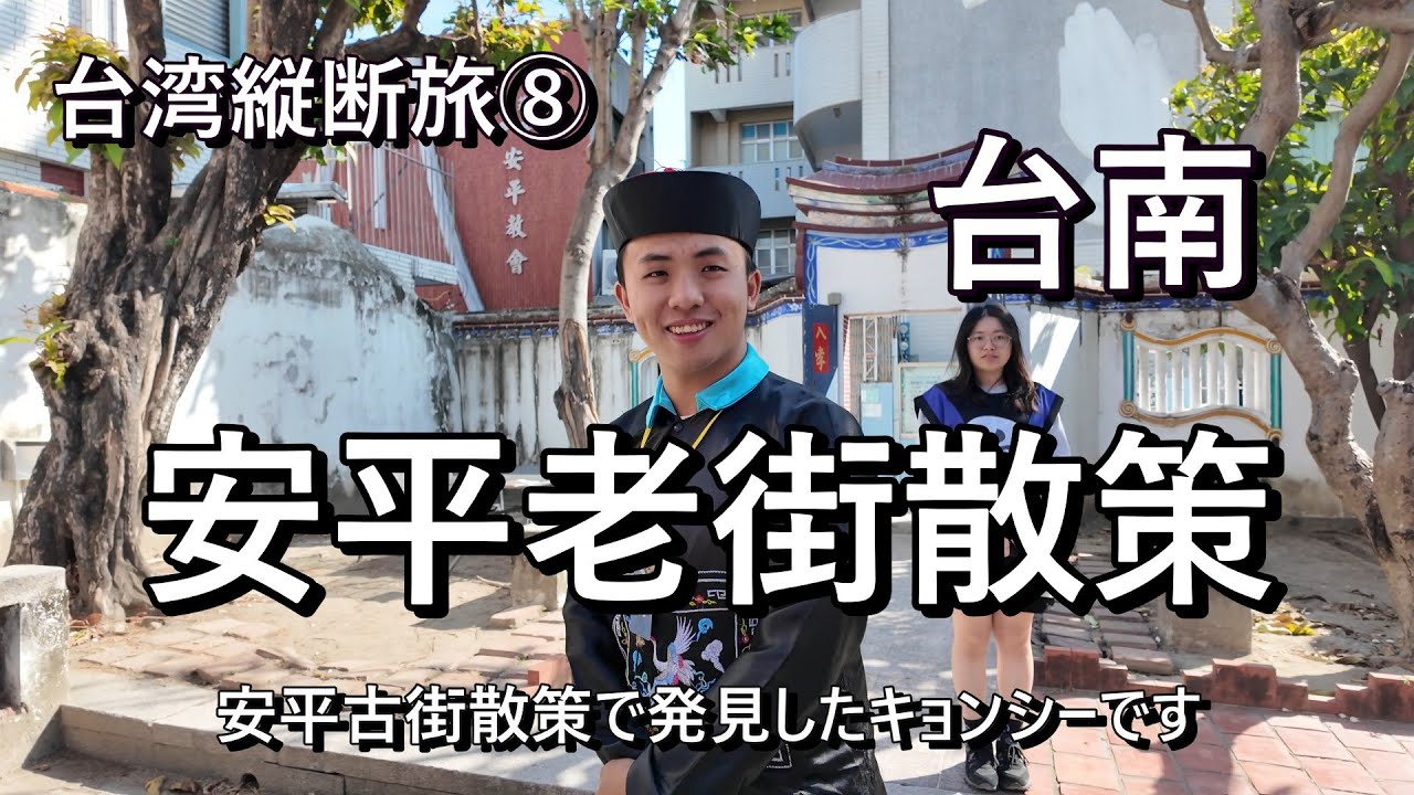 【台湾縦断旅⑧】台南／安平老街散策　キョンシー発見！　#安平老街散策　#台南　#キョンシー　#文殊殿　#海山館　#真切肉　#台湾縦断旅　#ひげジジイの日本旅　#臭豆腐　#屋台　#安平老城