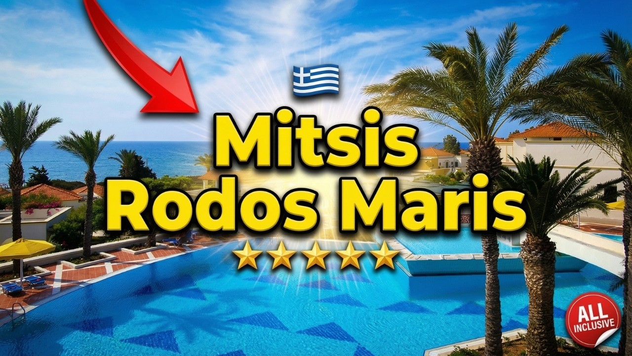 🇬🇷 Mitsis Rodos Maris 5* – 3 baseny z wodą morską i plaża Błękitna Flaga | Kiotari, Rodos